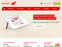 Tablet Screenshot of ca.cz